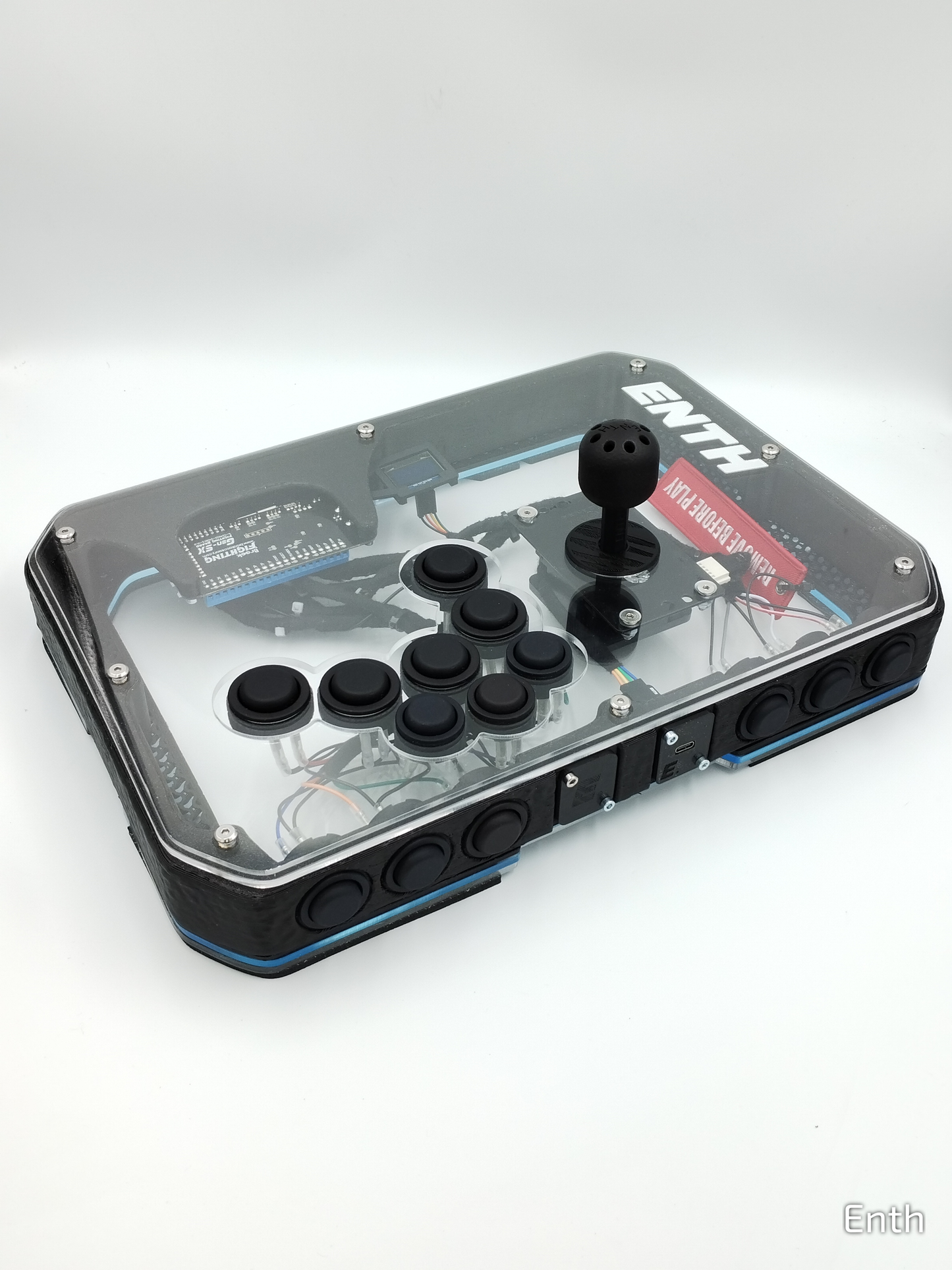 アトラススリム。シューティングゲームのレイアウト。 Qanba サイレントレバー。発送準備完了。 